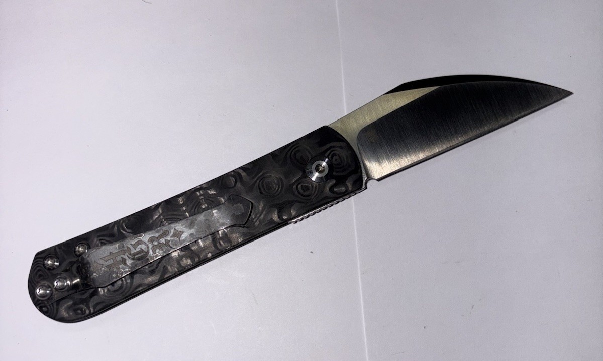 Monterey Bay Knives Slayback Carbon Fiber With Steel Flame HGR Clip