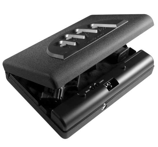 New GunVault Micro Vault Handgun Valuables Safe MV500 No Eyes Keypad Entry