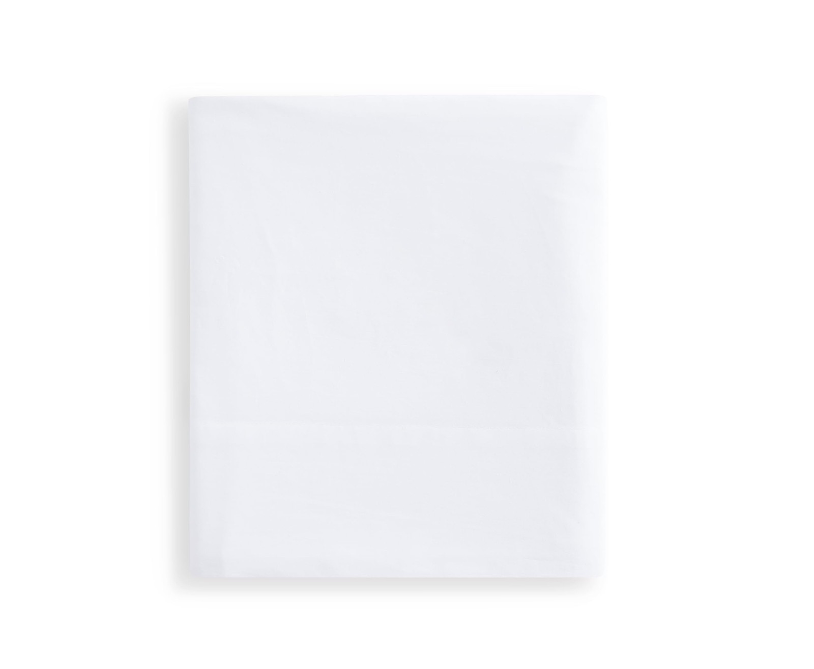 100% Cotton Full Size Flat Sheet Only, White, Crisp Cotton Percale Weave, Coo...