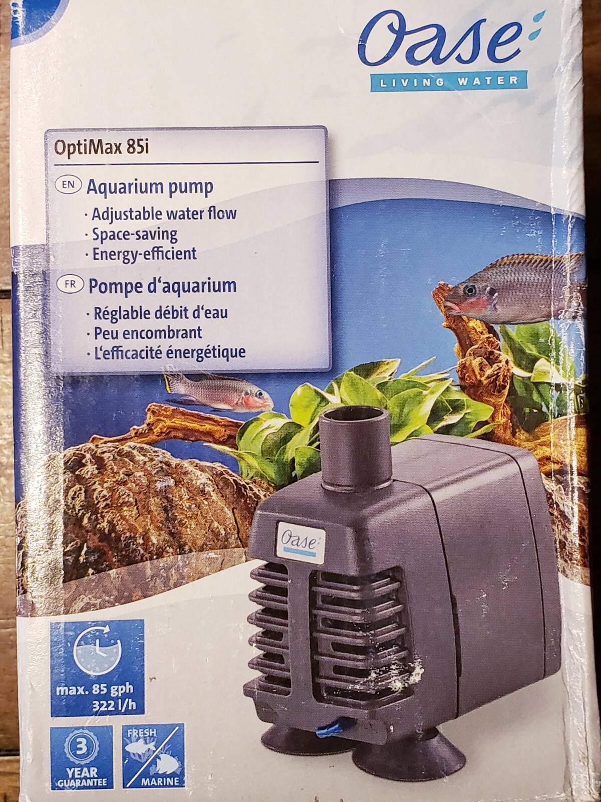 Oase Indoor Aquatics OptiMax 85i Compact Aquarium Pump 85 gph SEE DETAILS