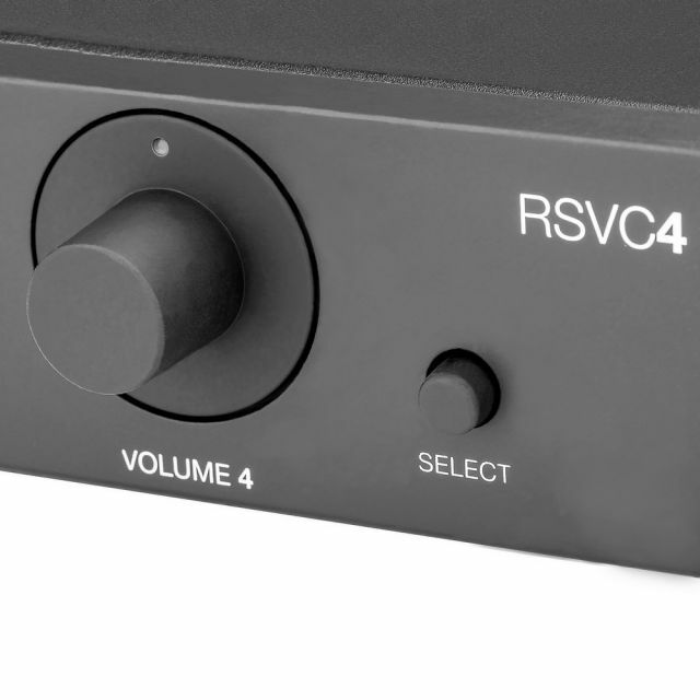 OSD 4 Pair Speaker Selector with Volume Control 4 Zone 80W Resistor Based RSVC4