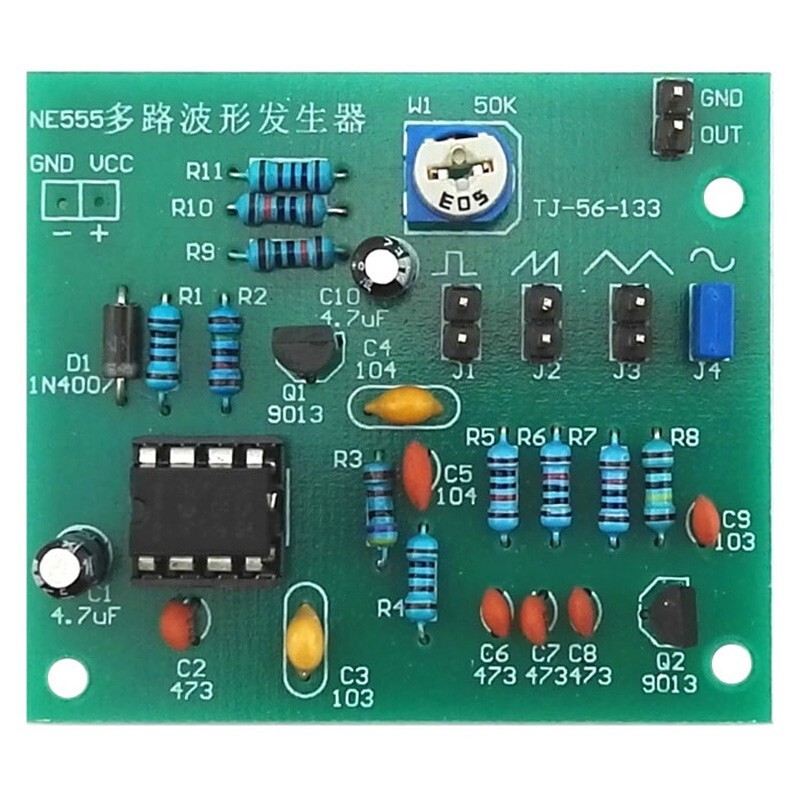 NE555 Waveform Generator Multi-Channel Module Triangle Wave Sawtooth DIY 2 Pin