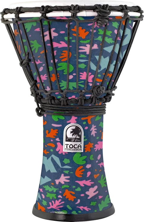 Toca Percussion Freestyle Colorsound Djembe - 7 inches, Autumn Day