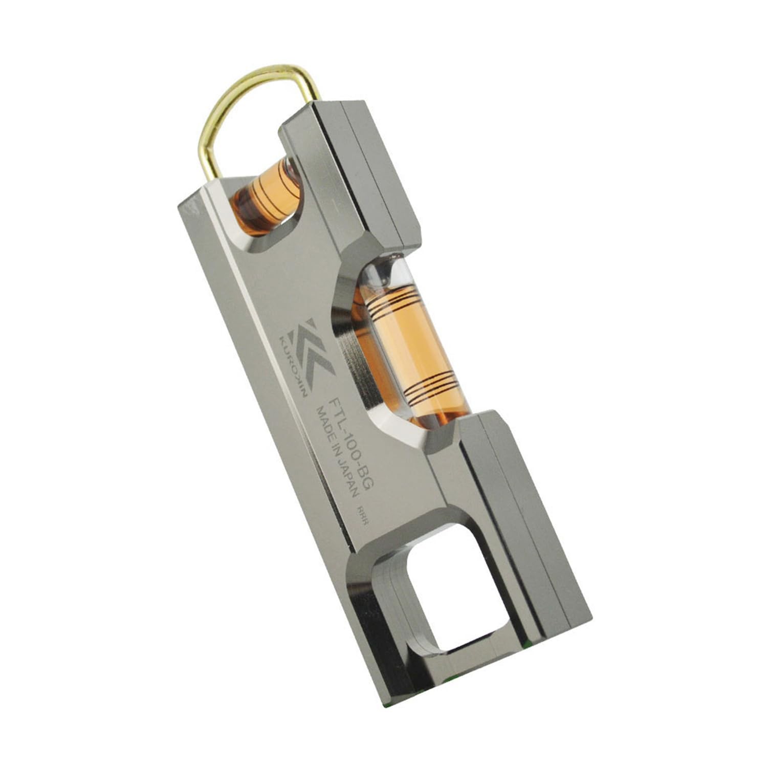 Fujiya FTL-100-BG Mini Aluminum Spirit Level Black Gold 115mm Magnetic Japan