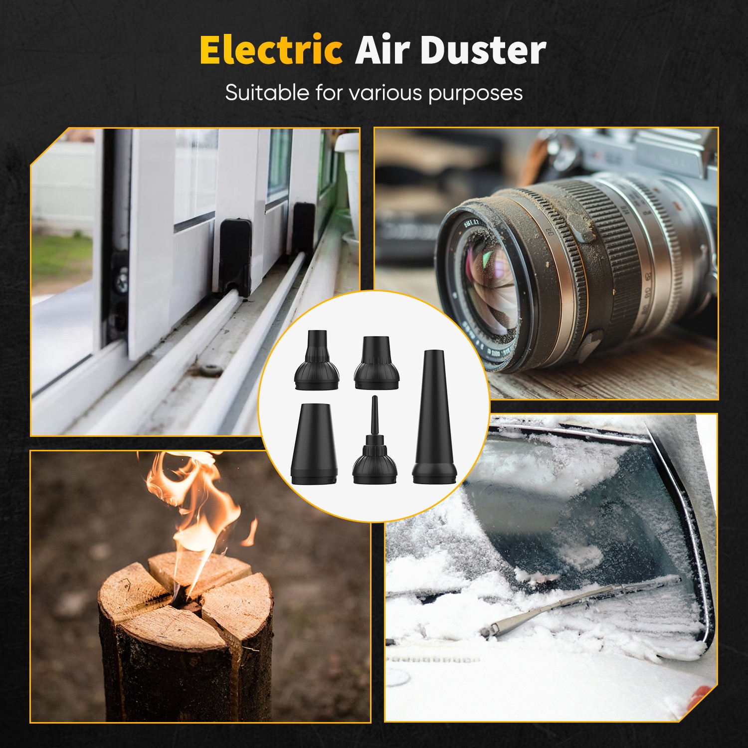 Portable Compressed Air Duster Cordless Cleaner Mini Blower High Power 8000mAh