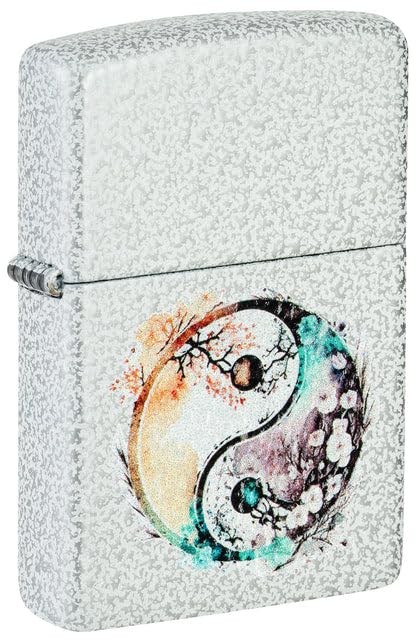 Zippo Lighter - Customized Engraved Message Watercolor Yin Yang Design 46249
