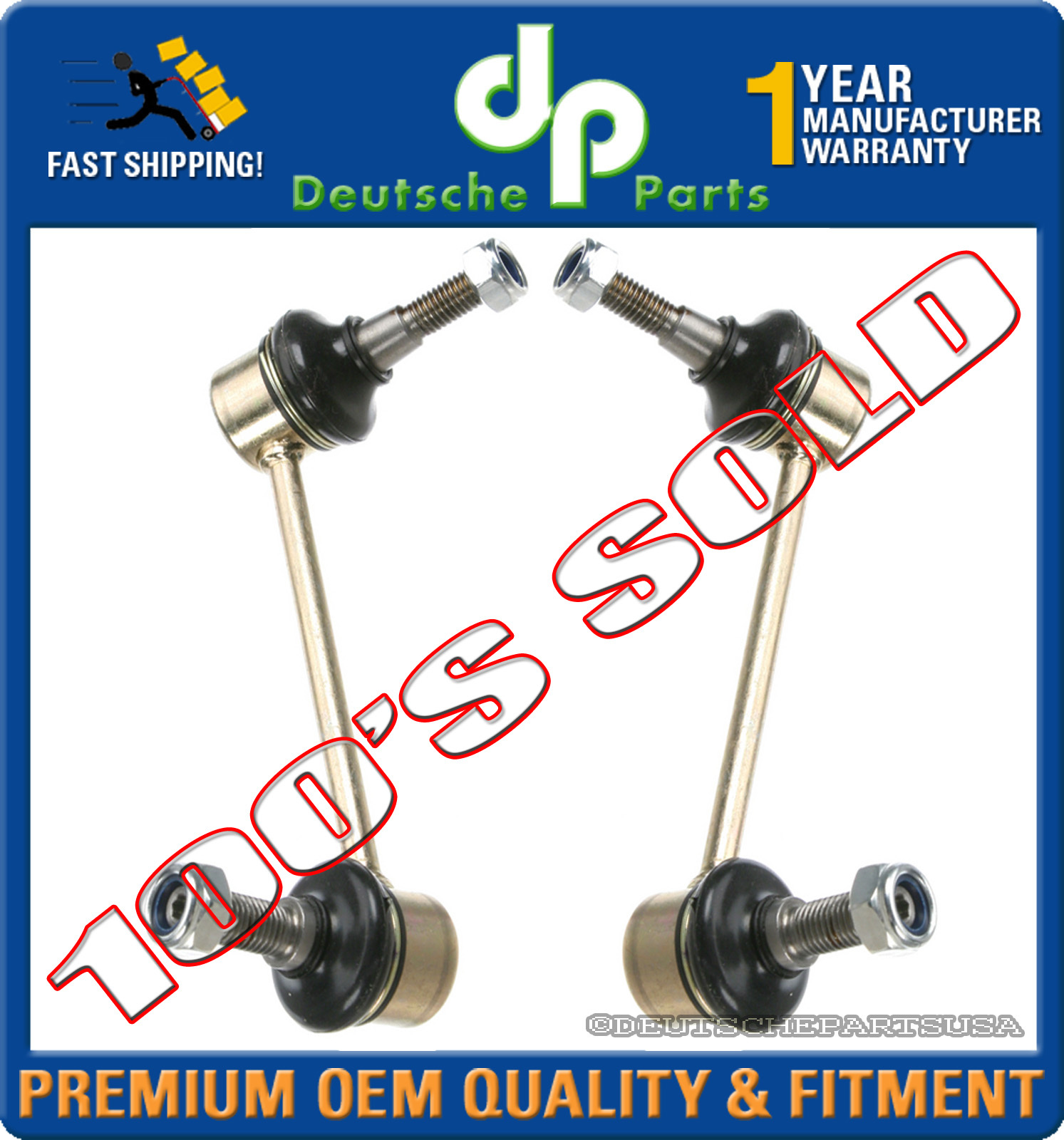 MERCEDES W140 S320 S420 S500 S600 SWAY BAR LINK LINKS LEFT + RIGHT PAIR