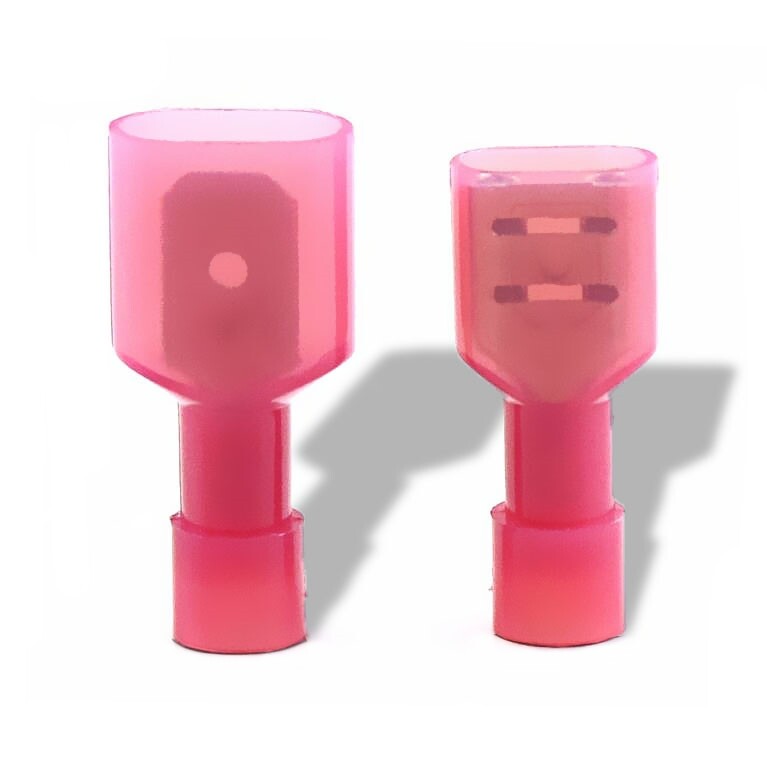 500PCS Nylon Spade Insulated Crimp Connectors Quick Disconnect Wire Terminals