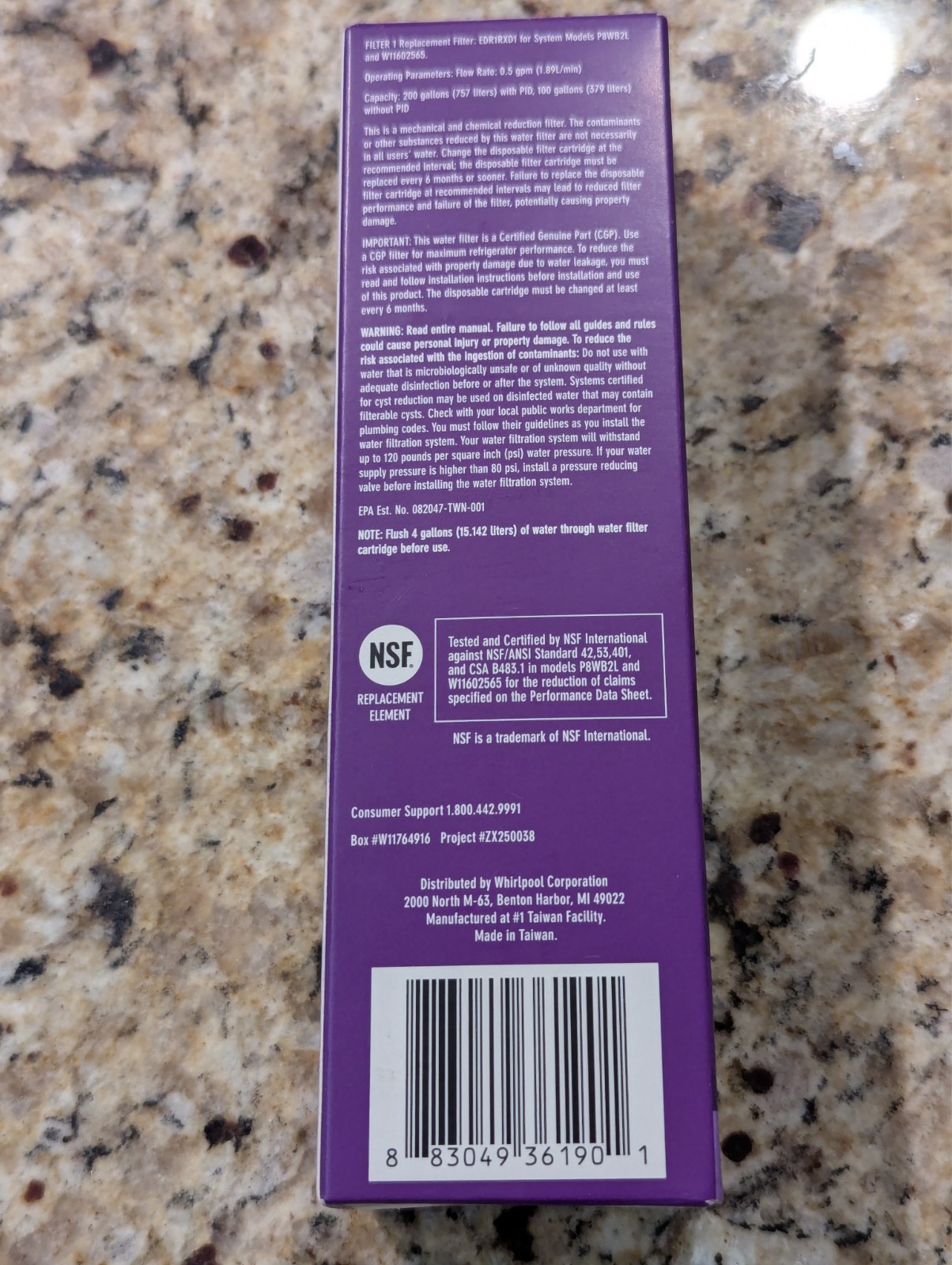 Every drop Refrigerator Ice & Water Filter Purple Filter