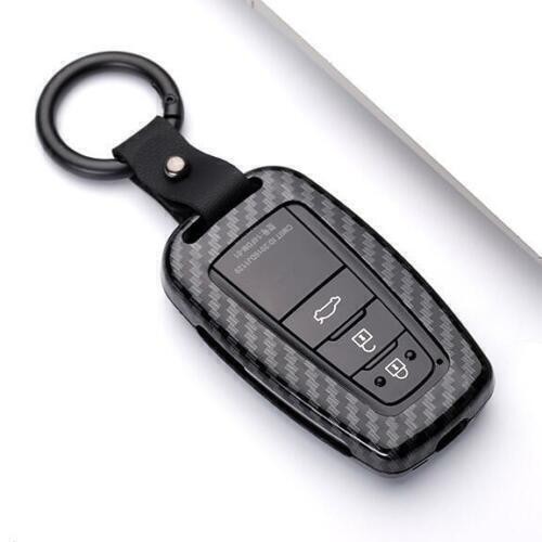 Fit For Toyota Highlander 2020-2022 carbon Aluminum Case Cover Car Key Holder