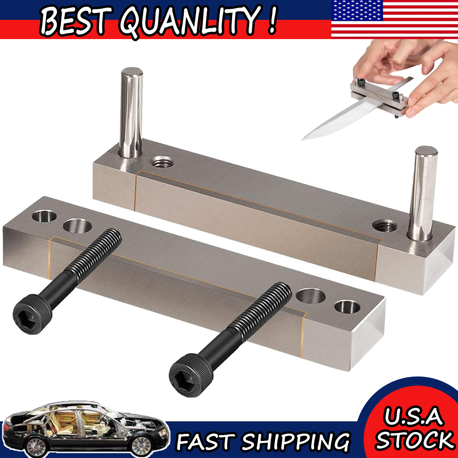 Hardened File Guide with Carbide Surface For Knife Making Tool Knife Makers