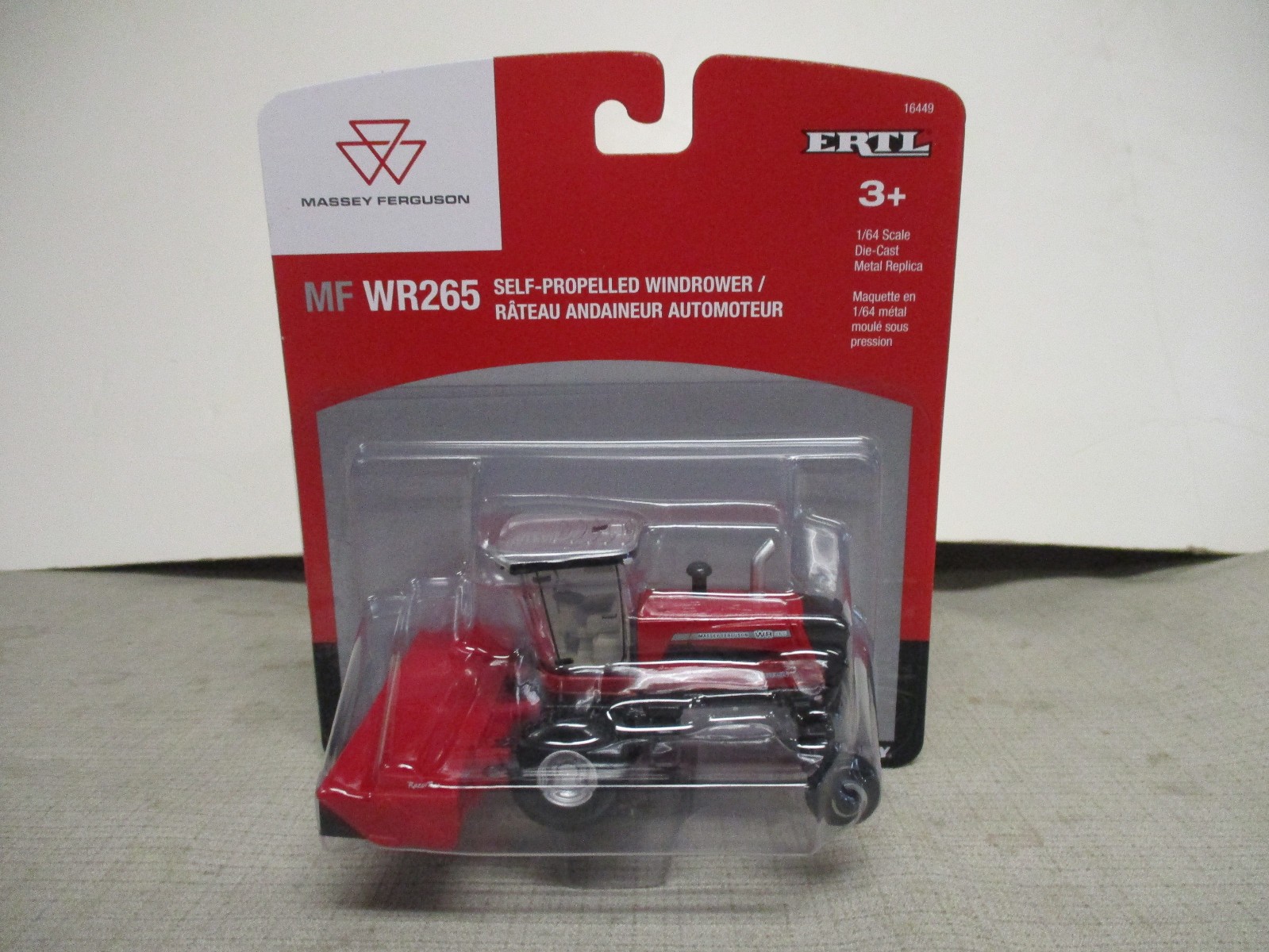 2024 Ertl Massey Ferguson Model WR265 Toy Windrower Toy, 1/64 Scale, NIP