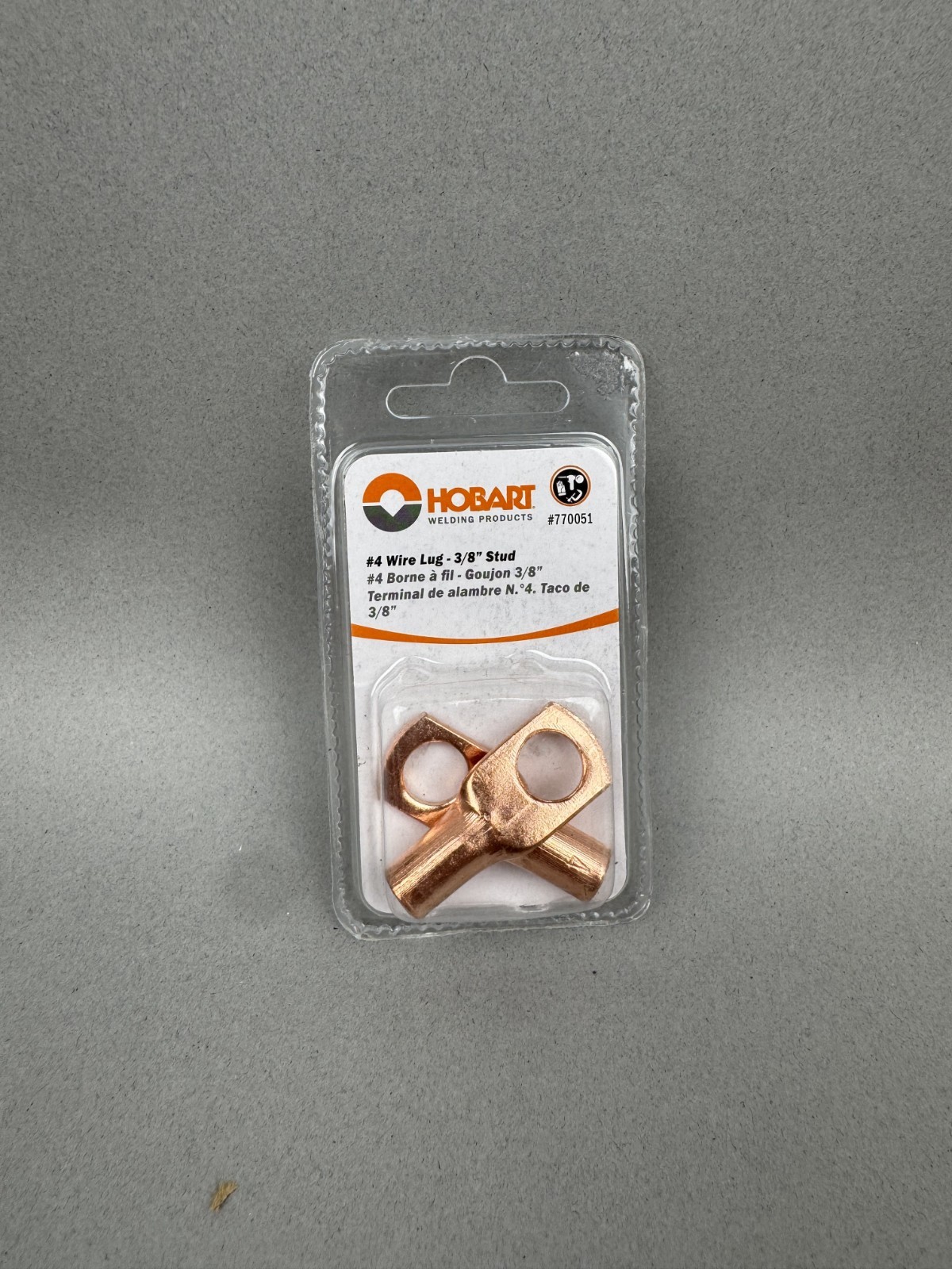 Hobart 770051 #4 Wire Lug 3/8" Stud