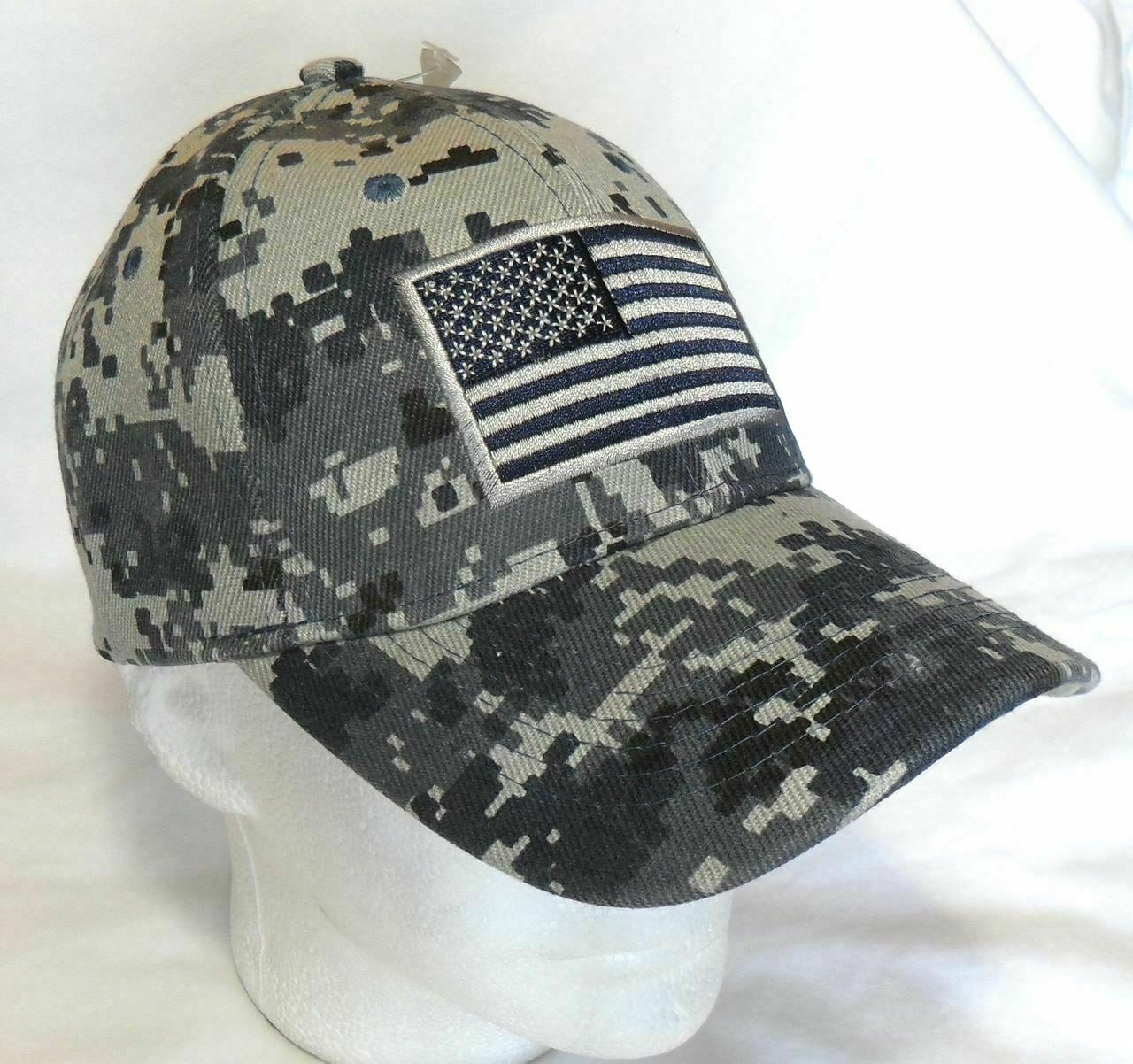 NTG Navy ARMY Digital Camo USA American Flag Tactical Baseball Hat Cap