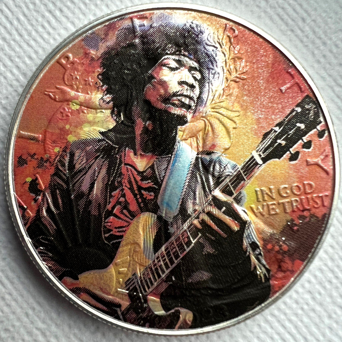 Jimmy Hendrix Limited Edition American Silver Eagle 1oz Silver Dollar Coin