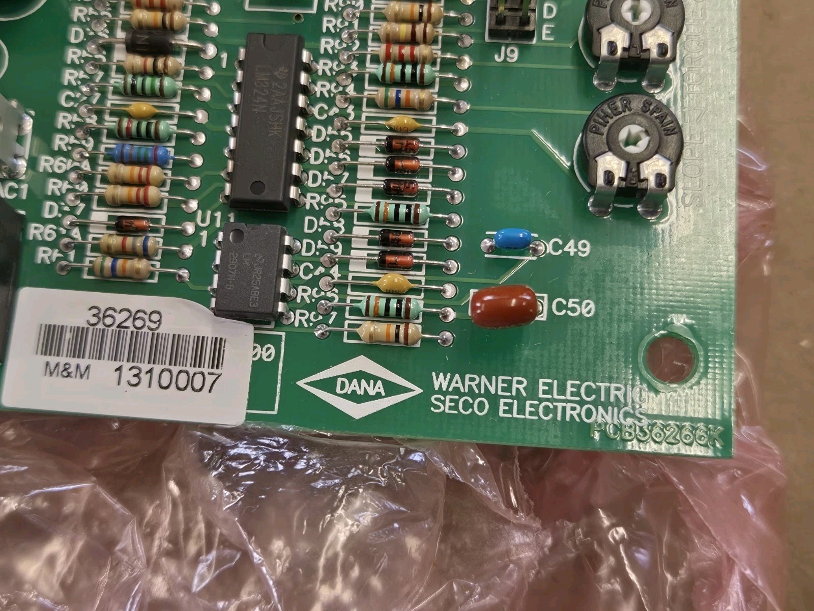 SECO / Dana / Warner Electronics C36266 36266K Control Board