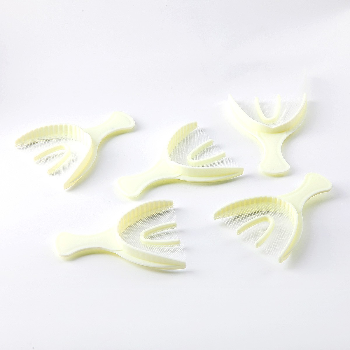 Dental Impression Triple Trays Registration Bite Trays Disposable Multi Styles
