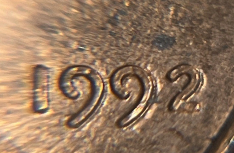1992 Lincoln Penny Errors DDO Doubling In Date