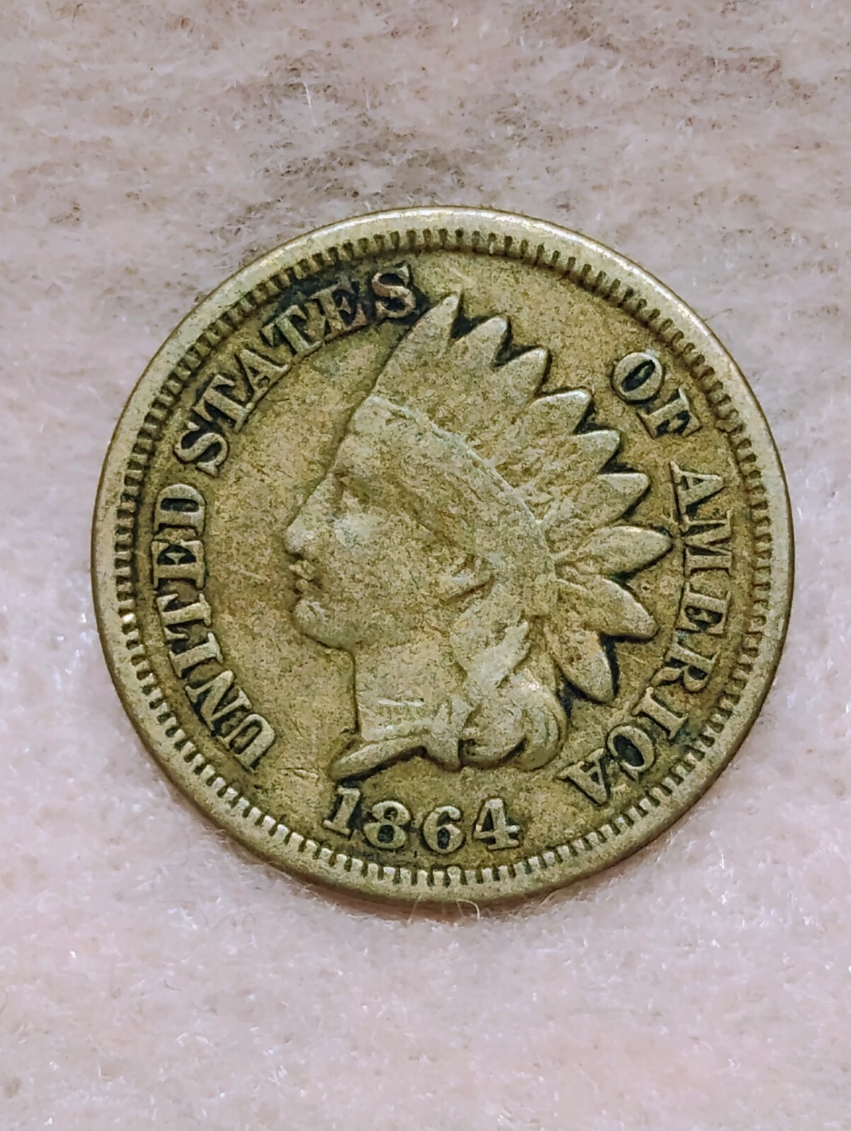 1864 ~ INDIAN HEAD CENT ~ CH F