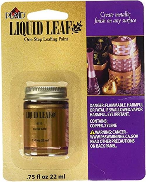 Plaid PLAID-6110.8oz Glaze, Classic Gold 6110 :Craft Liquid  Assorted Sizes