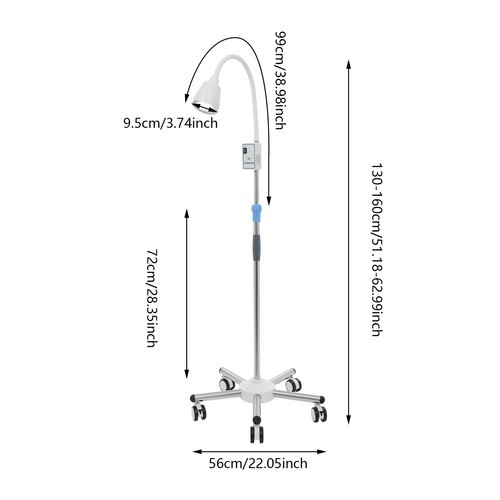 LED Five-legged Examination Light Examination Lamp Mobile Adjustable Height