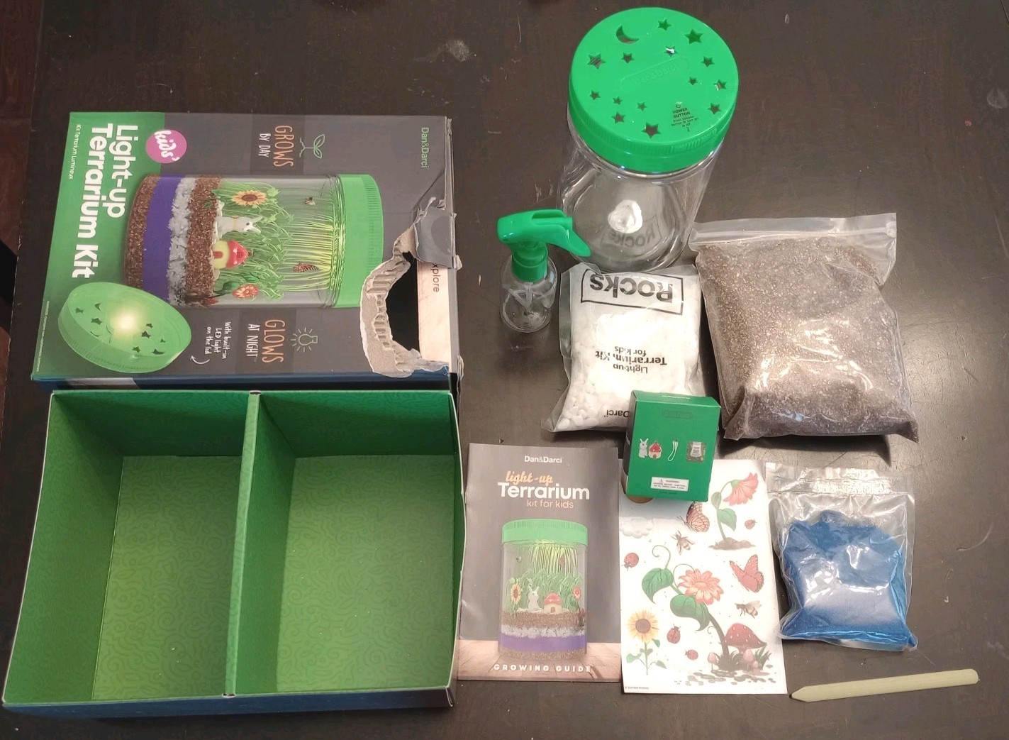 Dan&Darci Light-up Terrarium Kit ( open box )