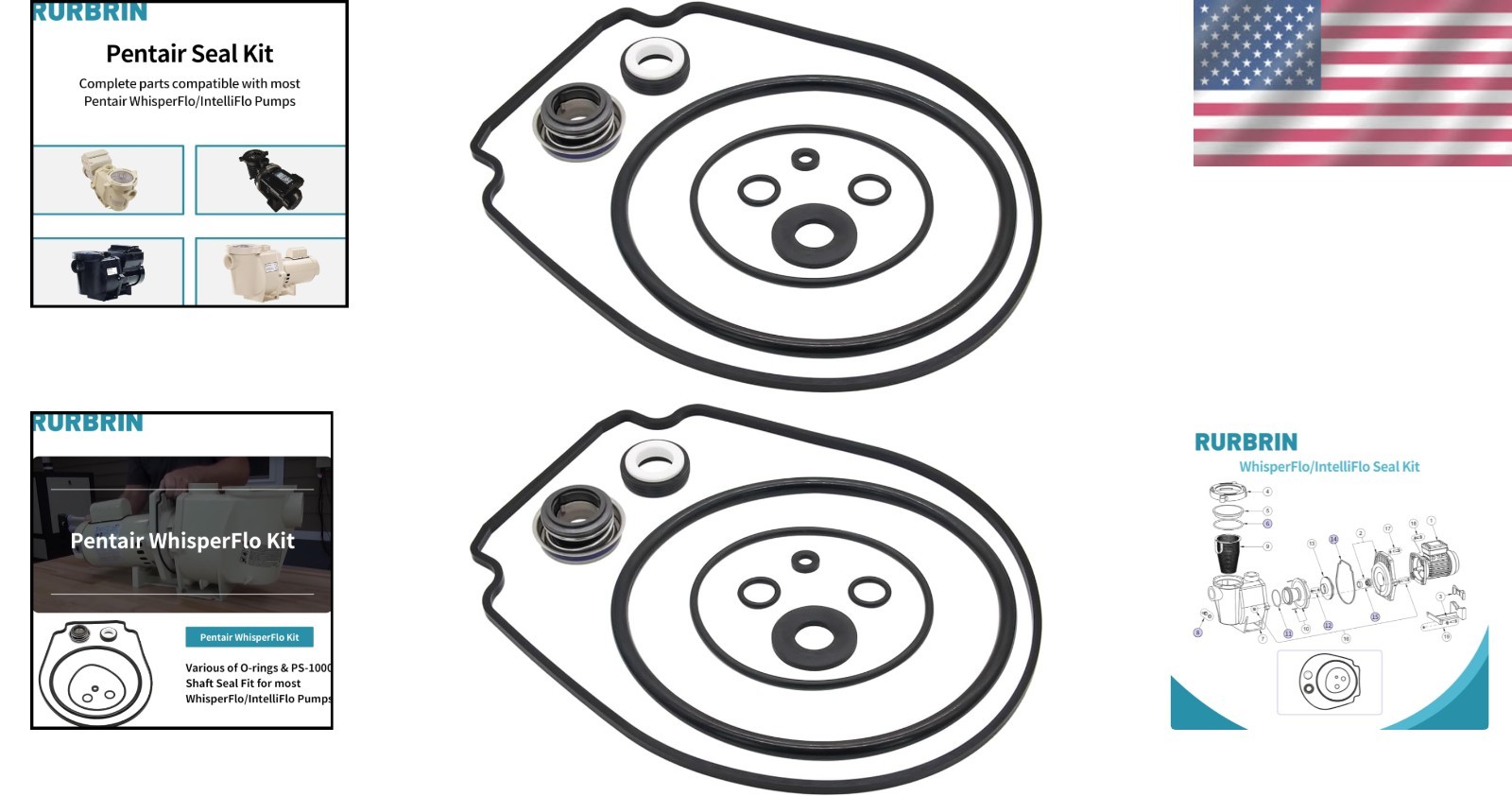 Comprehensive Seal Replacement Kit for Pentair WhisperFlo - Built Post-2008