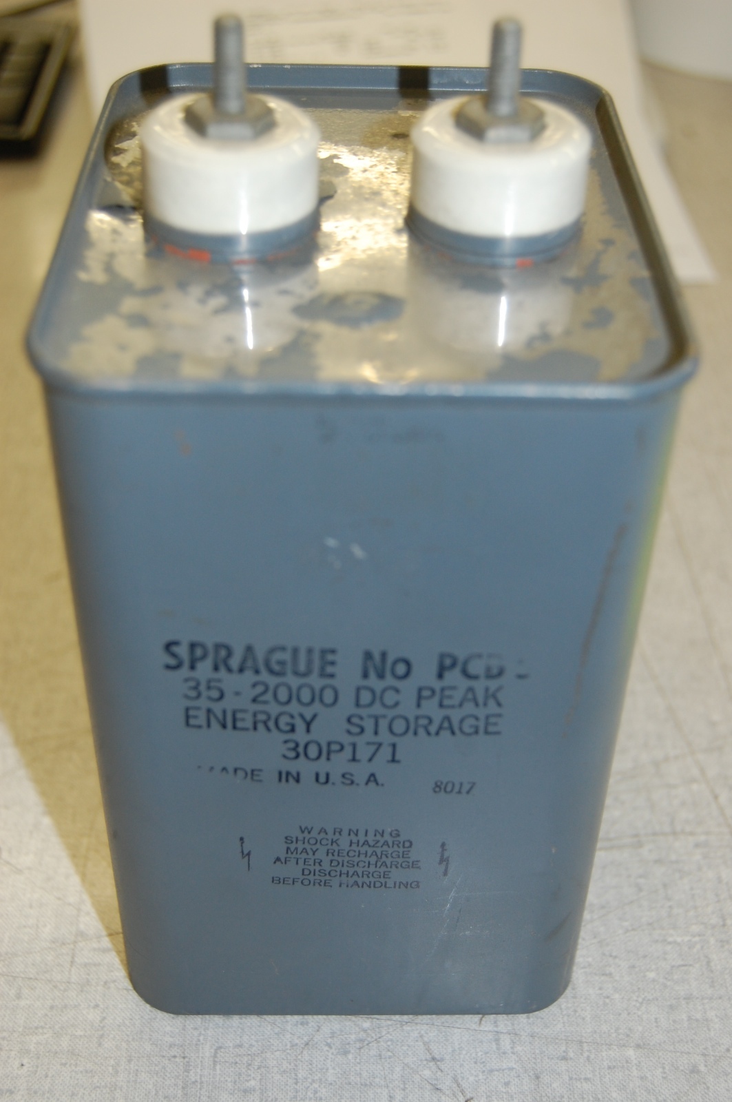 Sprague 35-2000 DC Peak 30P171 Capacitor