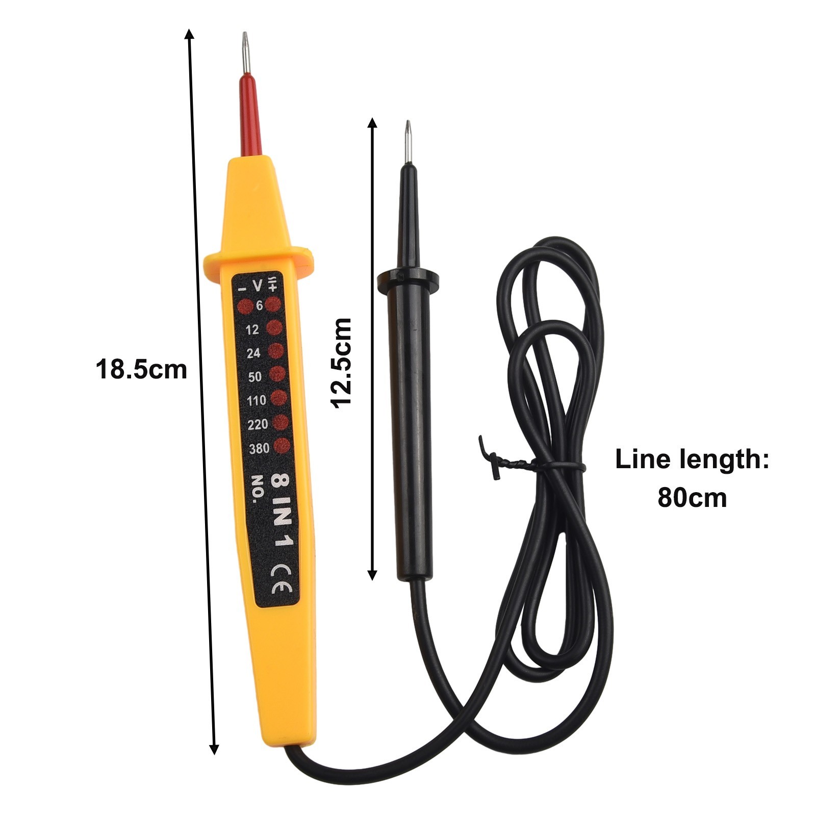 Voltage Tester Voltage Tester Dimensions Display Elements Material