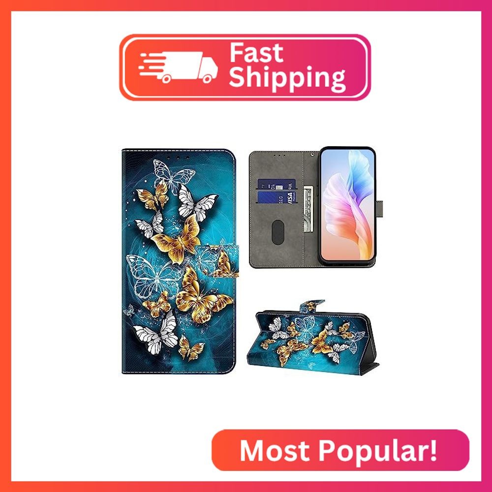 VODEFOX Case for Galaxy S23 Case Wallet, Flip Folio PU Leather Protective Cover