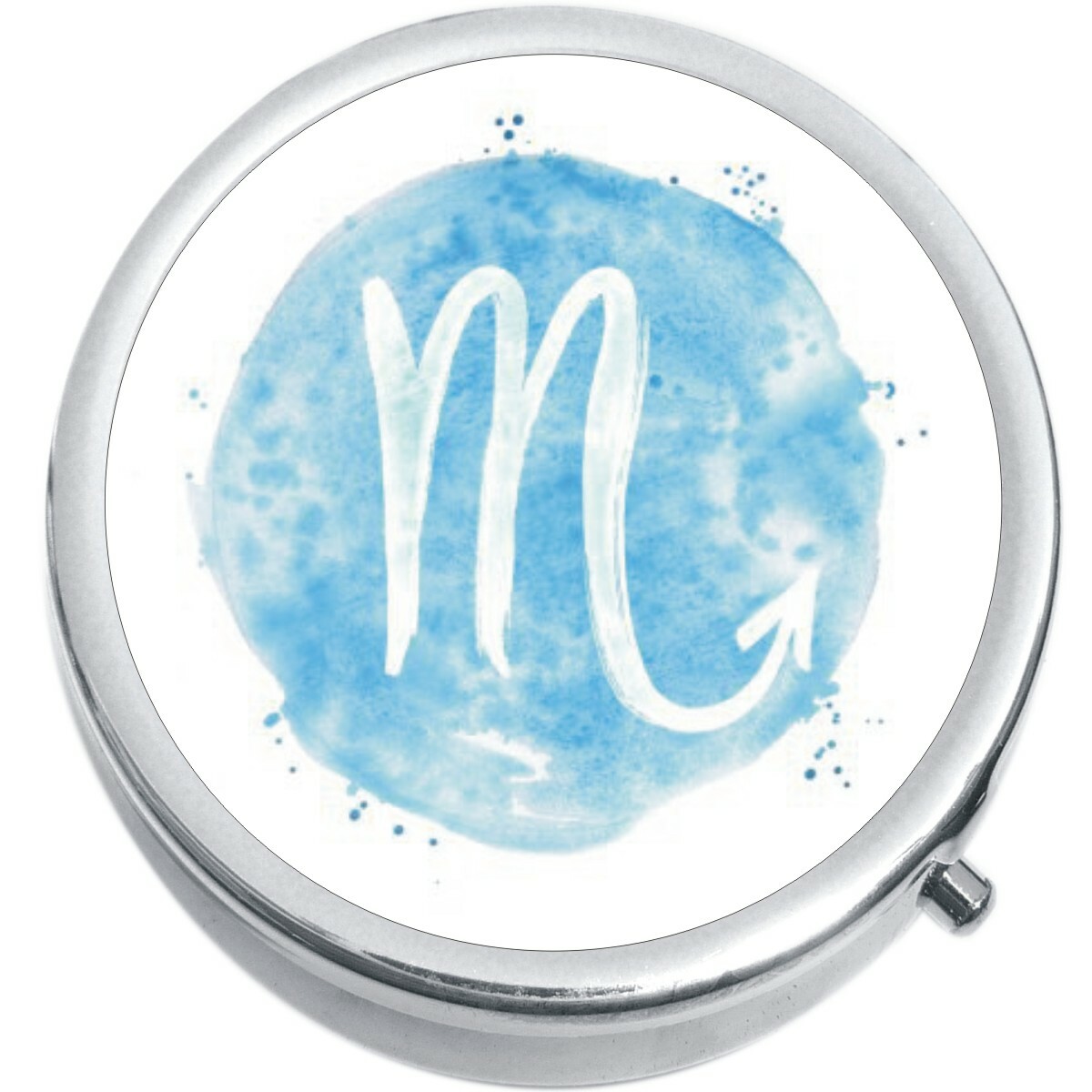 Watercolor Scorpio Medicine Vitamin Pill Box