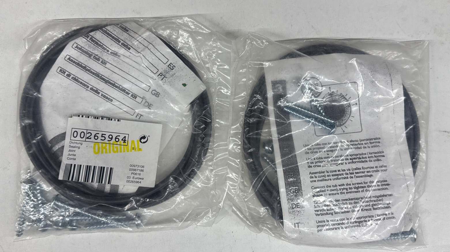 BOSCH 00265964 1/2" Rubber Sealing Gasket O-Ring