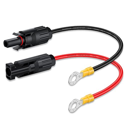 10AWG Solar Panel Connector Cable, Solar Connecter to O Ring Solar Panel