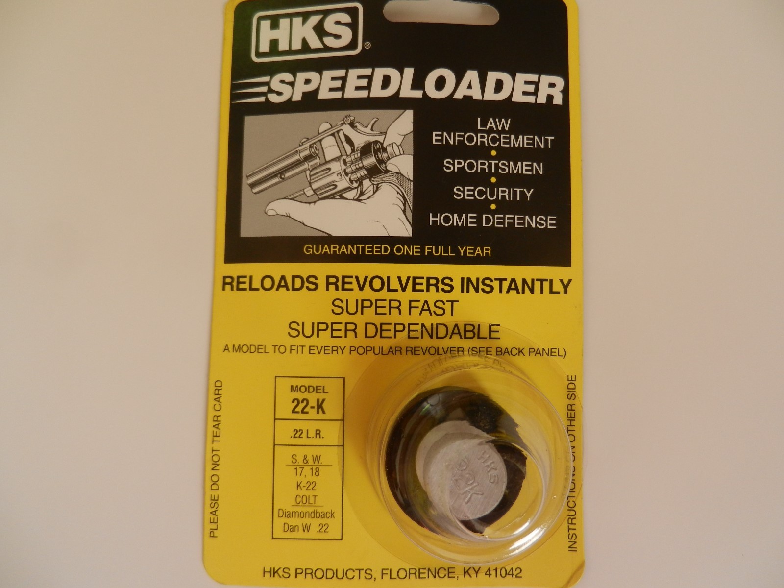 HKS Speedloader; NEW; 22-K; 6-Shot; 22 LR; Fast & Dependable