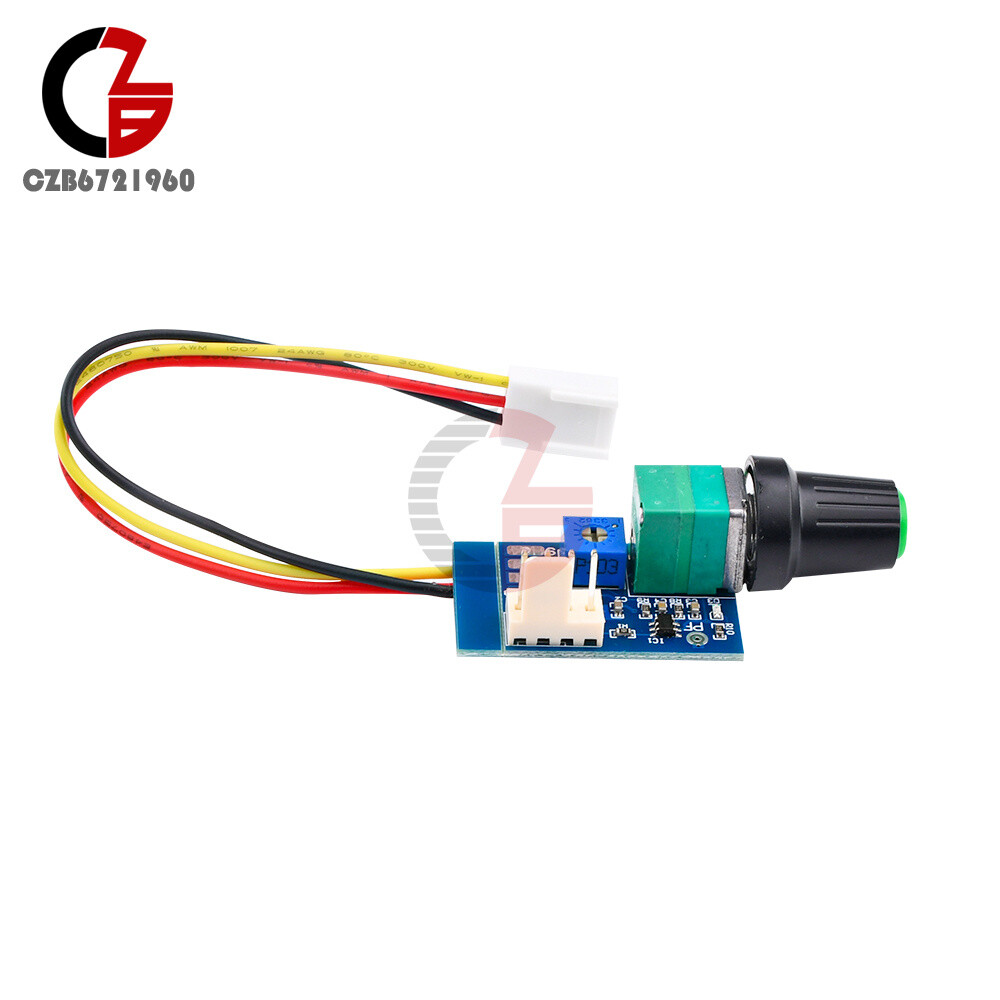 DC12V PWM Fan Governor Speed Control w/ Knob 4-Wire Switch Fan Speed Controller