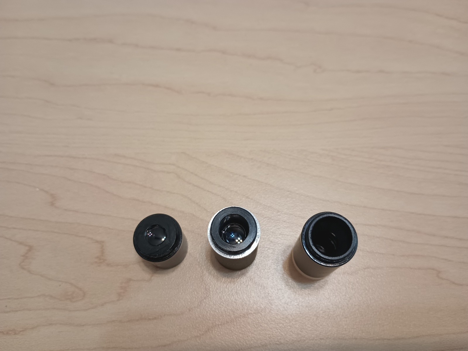 Microscope Lens, Set Of 3, 4x, 10x, 40x, Used, From Celestron Microscope.