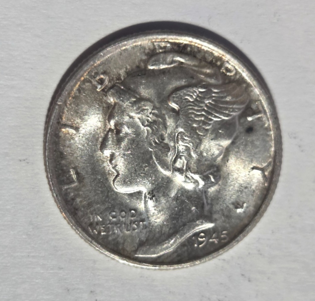 1945 S Mercury Dime