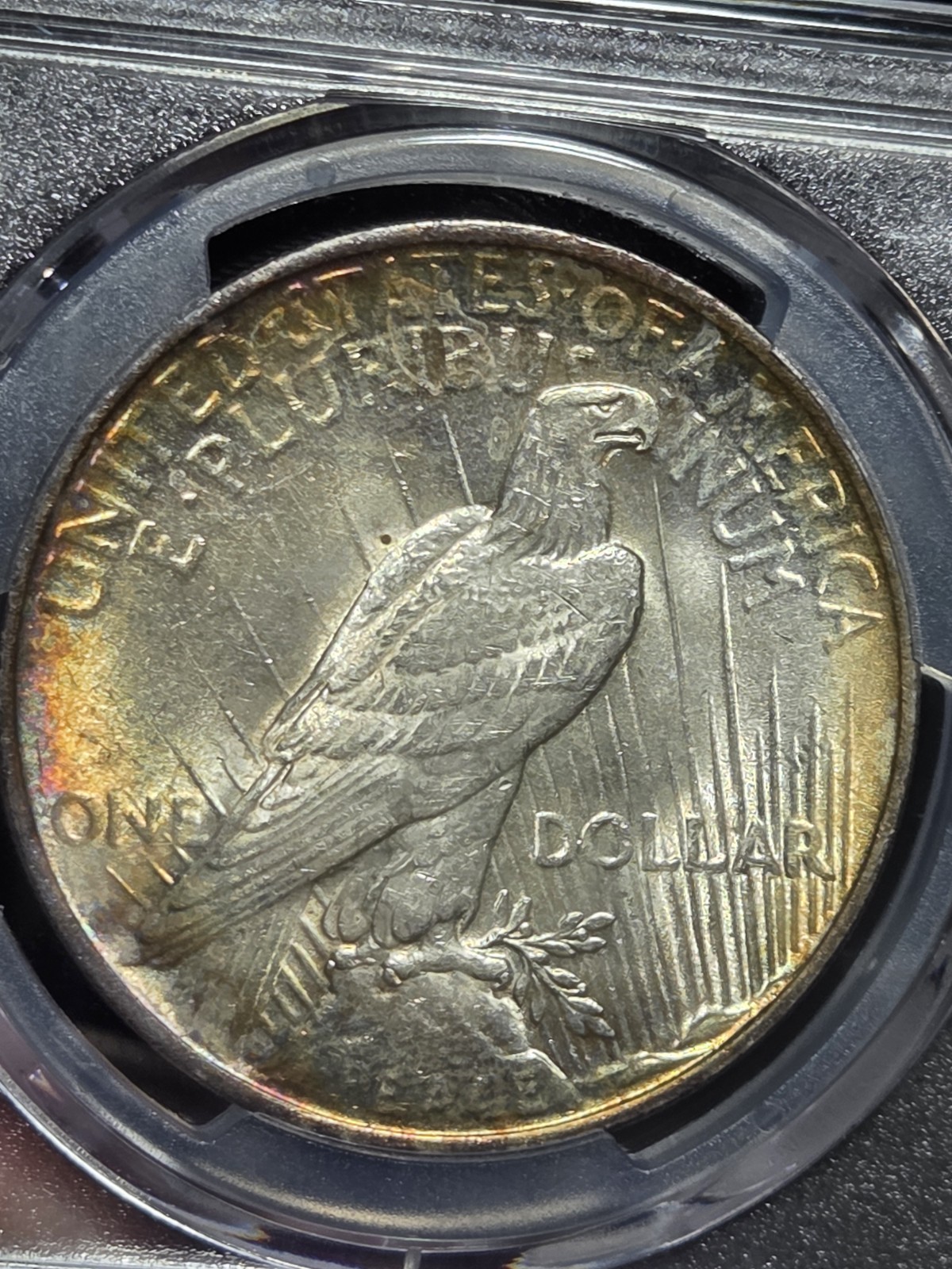 1922 $1 Peace Dollar PCGS MS63 Toned