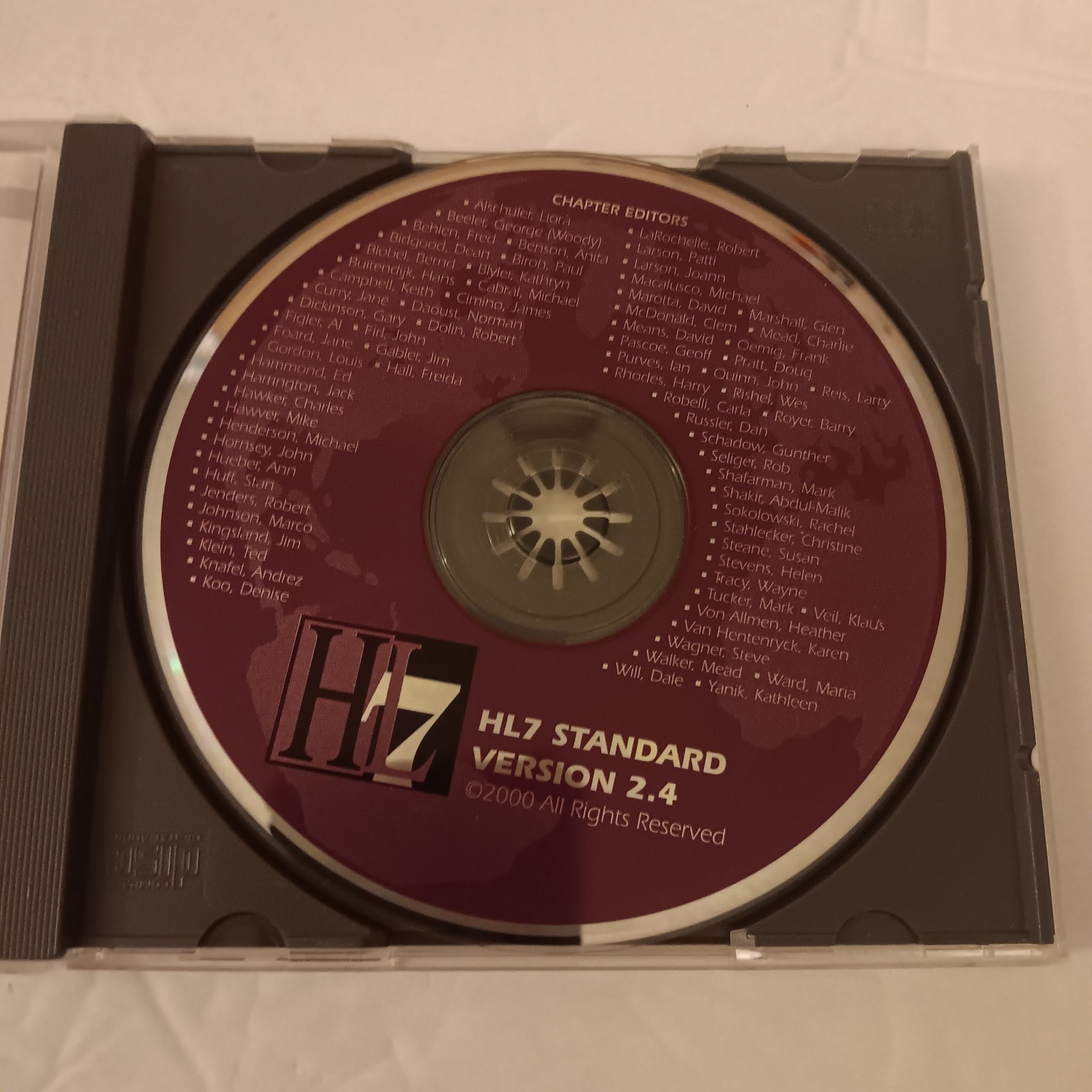 HL7 Standard Version 2.4 2000 CD-ROM ANSI / HL7 V2.4-2000