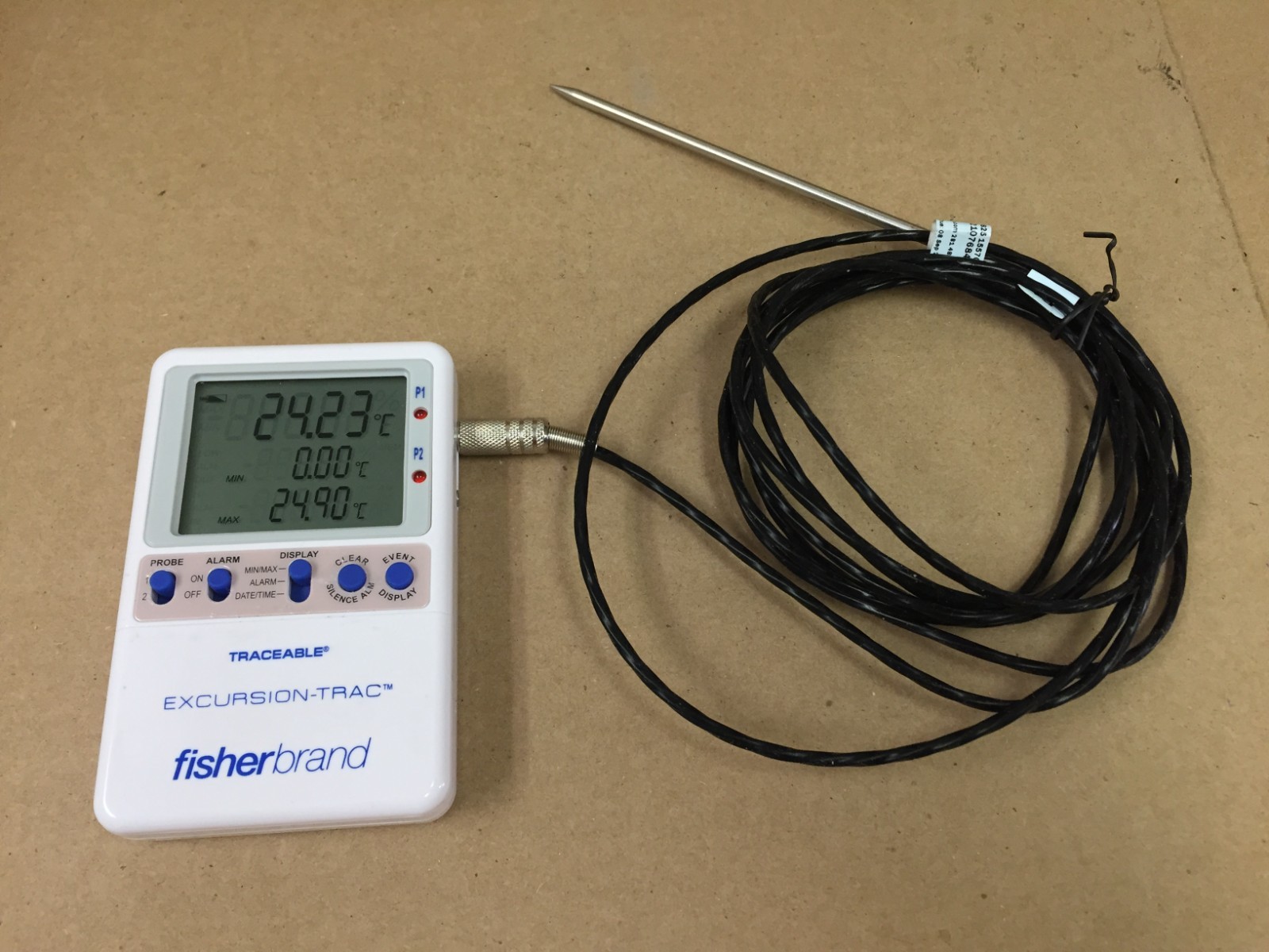 FISHERBRAND 15-079-625 Excursion Trac Temperature USB Datalogging Thermometer
