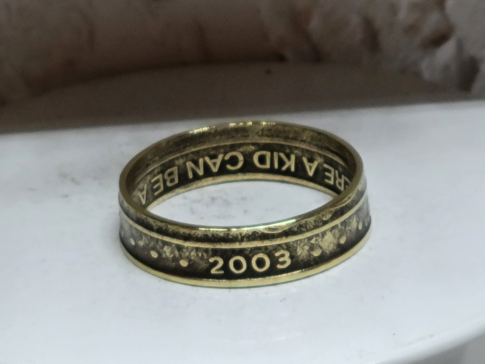 CHUCK e CHEESE - 2003 - Size 12 Token Coin Ring