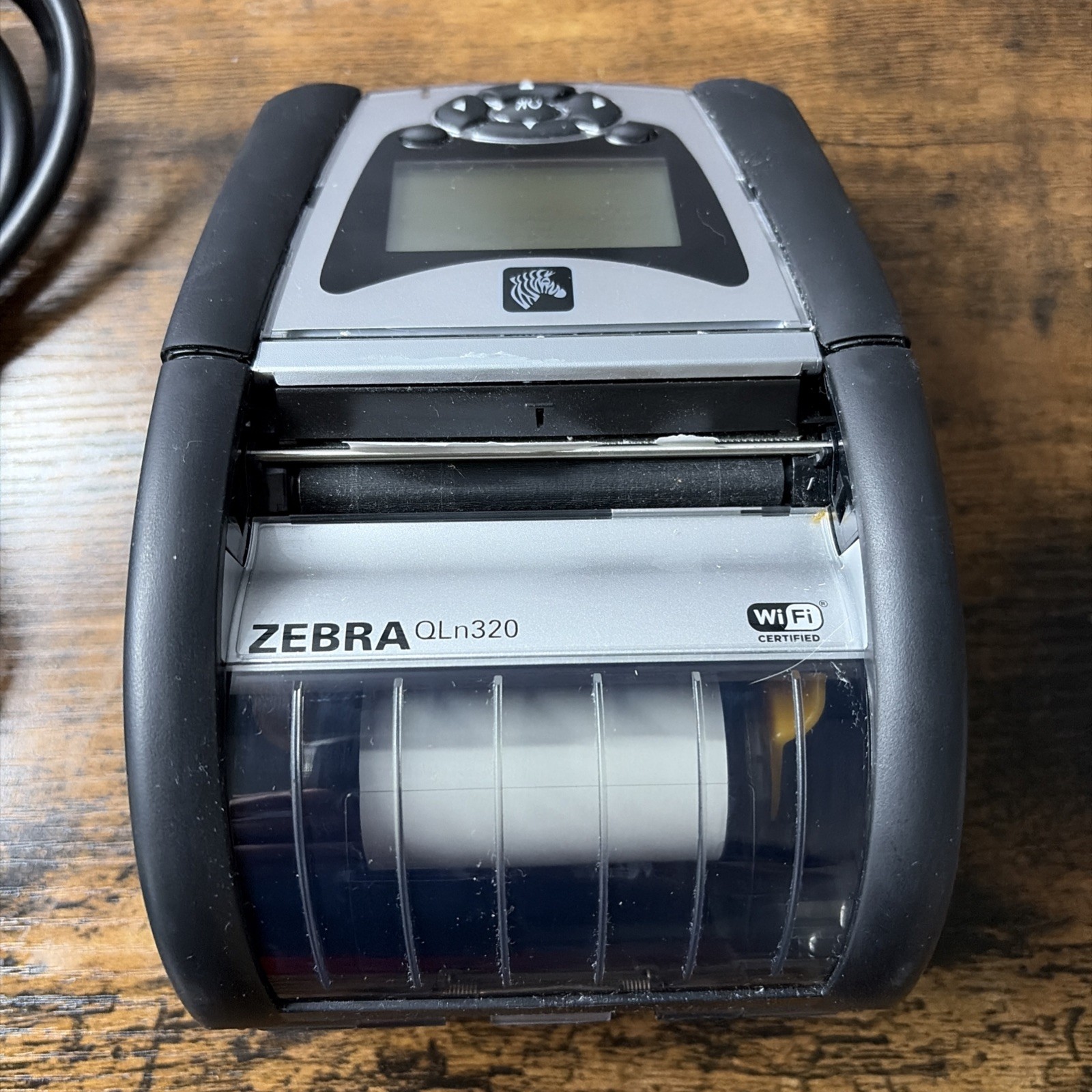 Zebra QLN320 Barcode Printer, WiFi, Bluetooth, Charger, And Battery