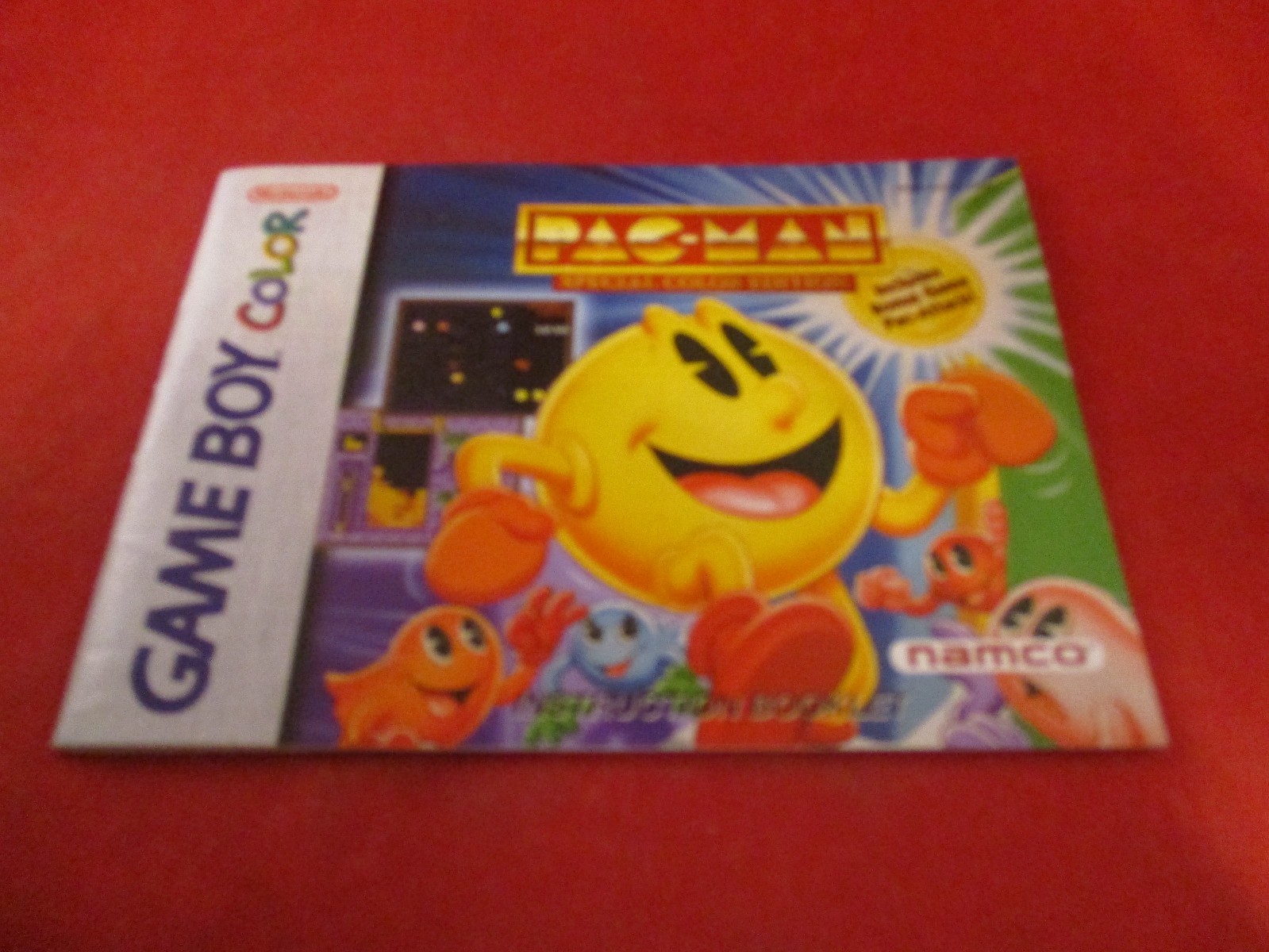 Pac-Man Special Color Edition Game Boy Color Instruction Manual Booklet ONLY