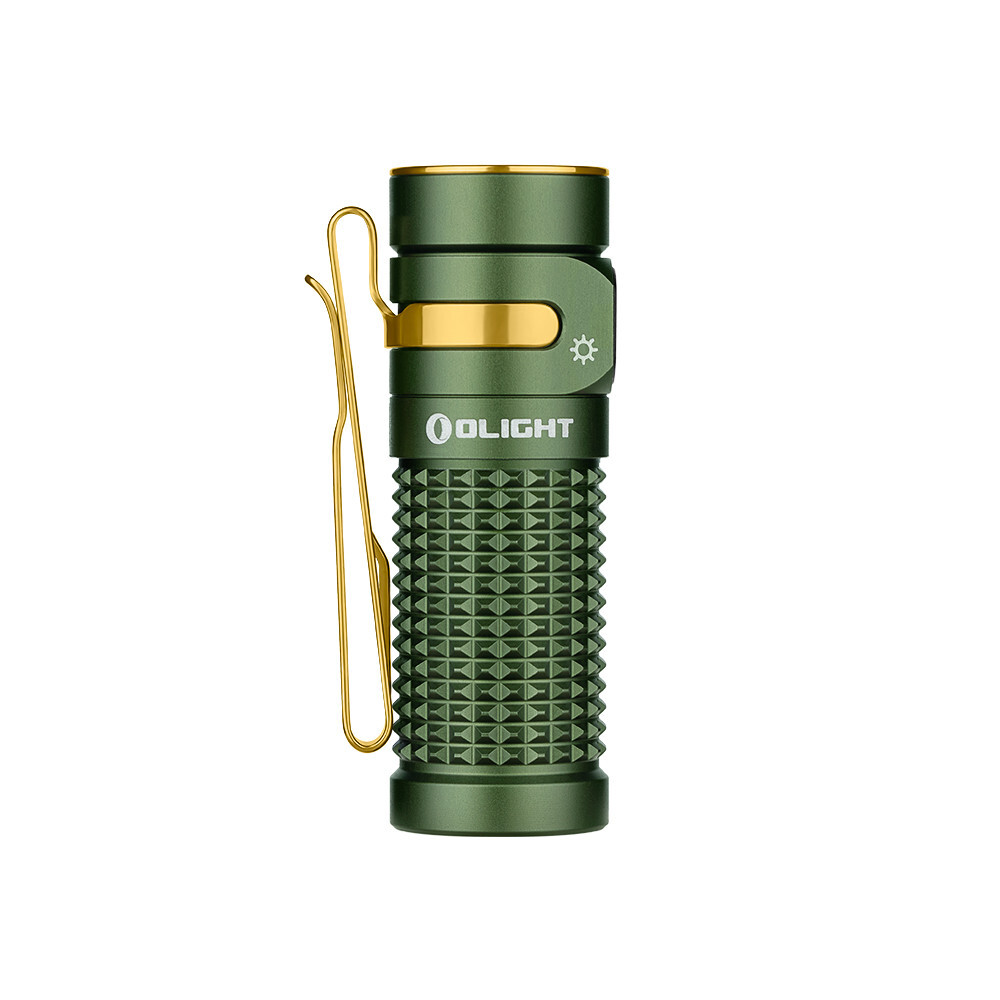 Olight Baton 4 OD Green Premium Rechargeable Flashlight & Charging Case, 1300 L