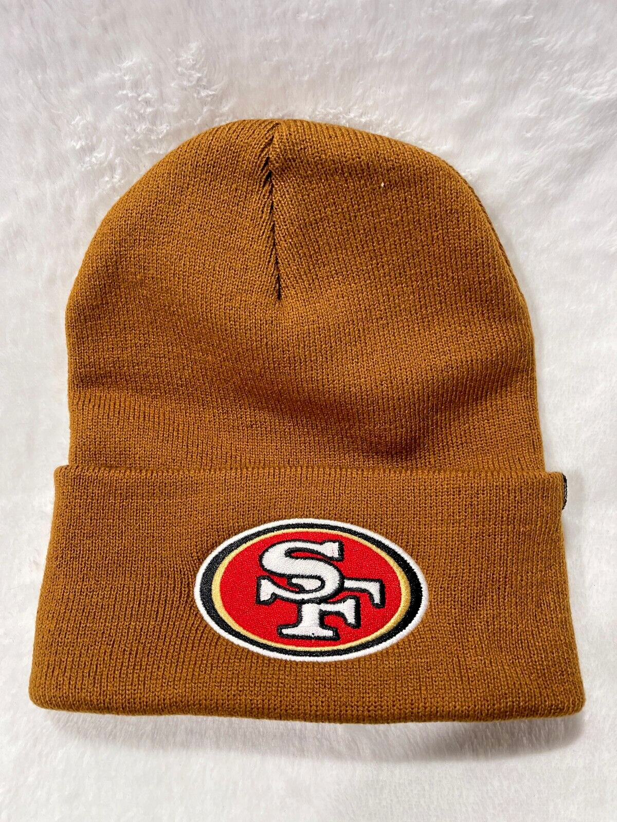 Beanie San Francisco 49ers Adult Brown Winter Knit Hat Cap Toboggan Sideline USA