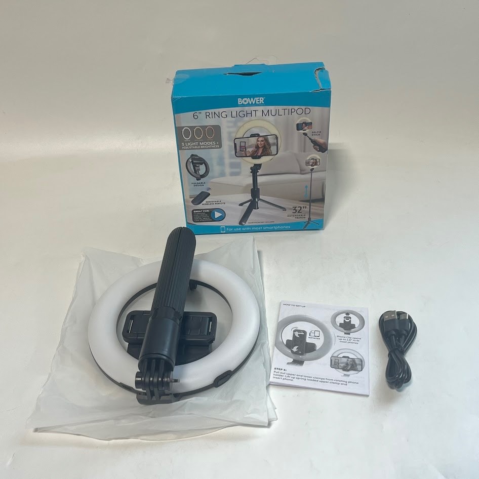Bower - Ring Light Multipod - Black