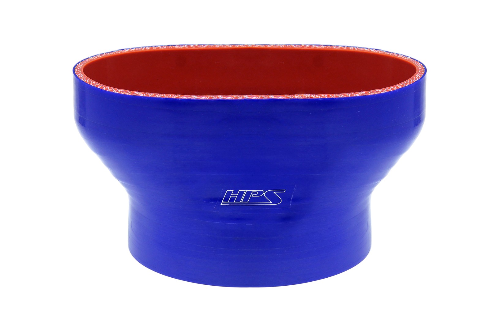 HPS FOH-55-300-BLUE 3" Oval-Round Throttle Body Coupler Ford Mustang GT/GT500
