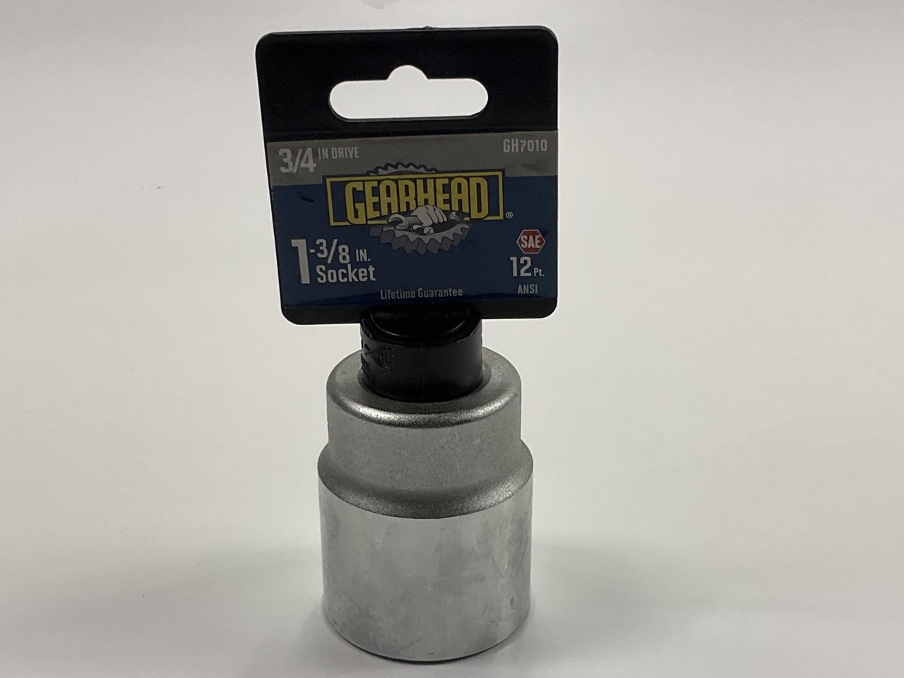 Gearhead GH7010 3/4" Drive X 1-3/8", 12 PT Socket