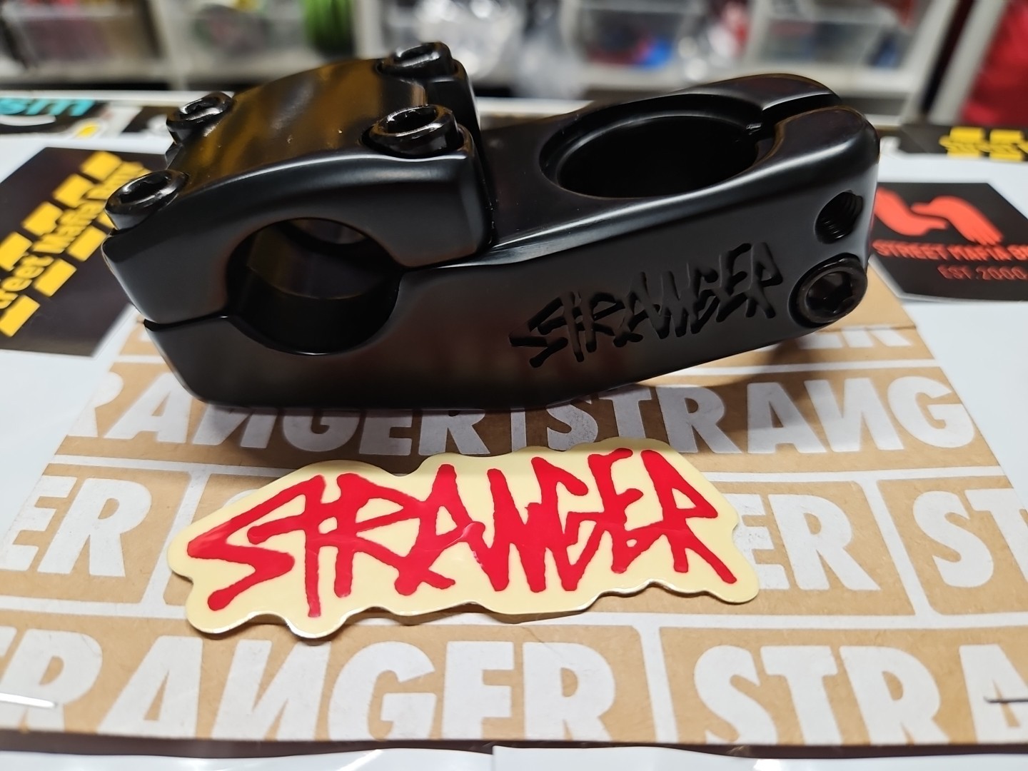 STRANGER HAZE V2 TL STEM Top Load 48mm Black BMX BIKE NECK 1-1/8" Fit S&M GT NEW