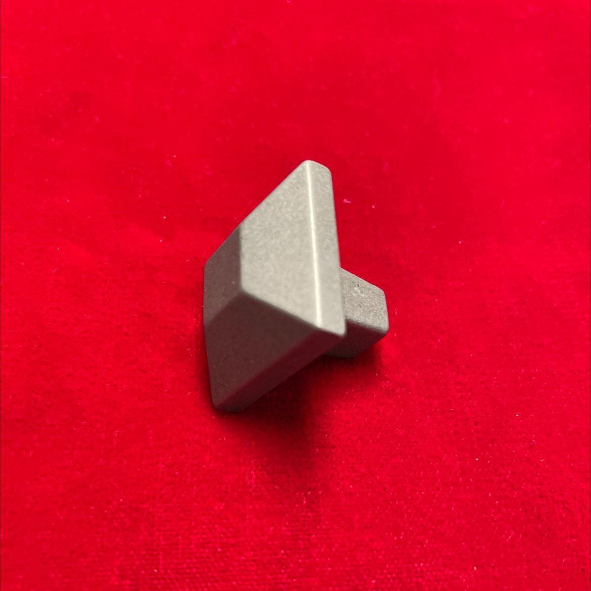1" Mission Style Square Knob Pewter